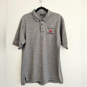 Vtg Lee Chicago Bulls Championship Polo Shirt L